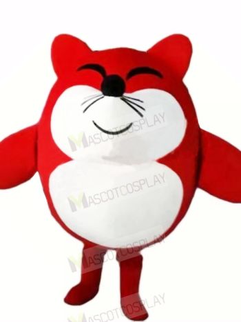 Cute Red Mouse Mascot Costumes Cartoon