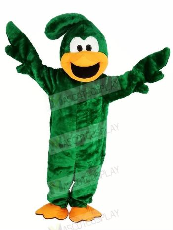 Green Roadrunner Bird Mascot Costume