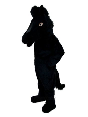Black Mustang Horse Mascot Costume