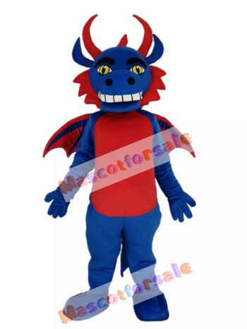 Blue and Red Flying Dragon Mascot Costume Animal