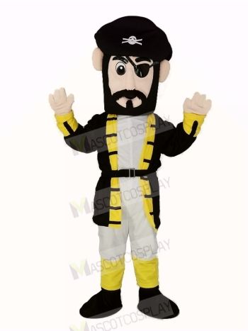 Yellow Cuff Captain Blythe Pirate Mascot Costume