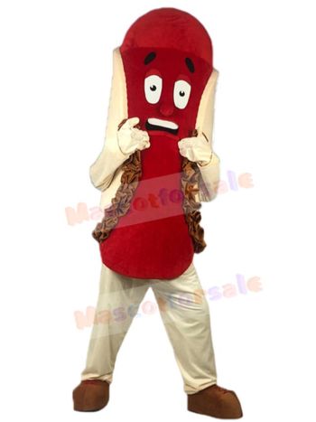 Hotdog mascot costume