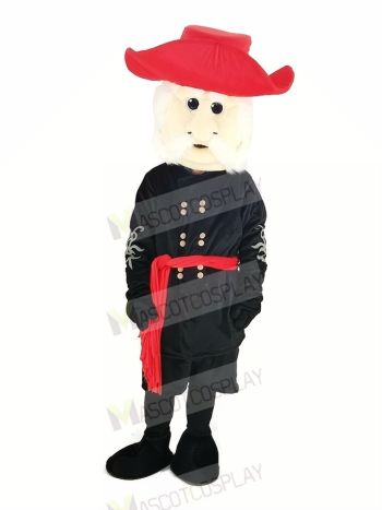 Rebel with Red Hat Mascot Costume People