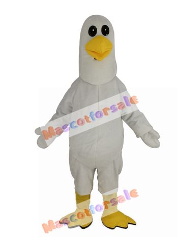 White Seagull Bird Mascot Costume