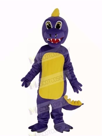 Purple Dunkan Dragon Mascot Costume Animal