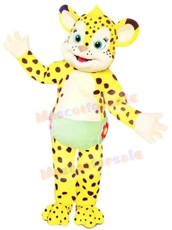 Cheetah mascot costume