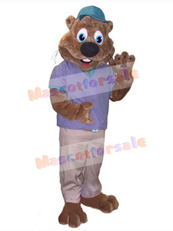 Beaver mascot costume