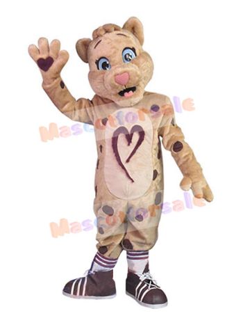 Leopard mascot costume