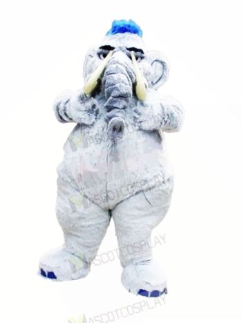Mammoth Grey Elephant Mascot Costumes Adult	