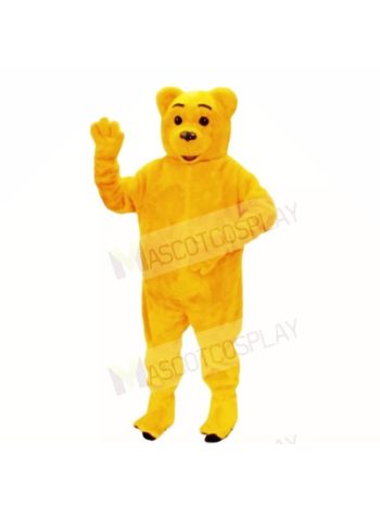 Smiling Golden Bear Mascot Costumes Cartoon