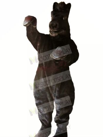 Power Black Horse Mascot Costumes Cartoon