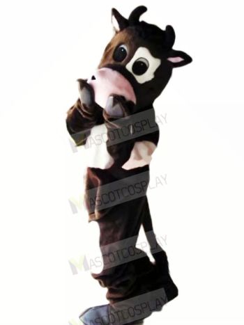 Shy Cow Mascot Costumes Cartoon