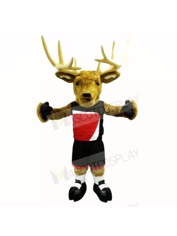 Sport Buck with Black Shirt Mascot Costumes Adult