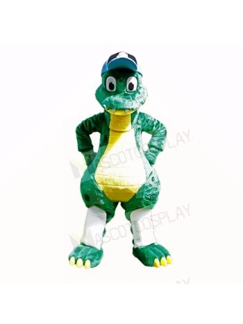 Top Quality Dinosaur With Blue Hat Mascot Costumes Cartoon
