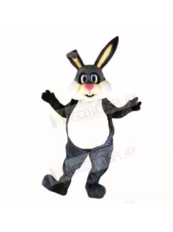 Gray Friendly Lightweight Bunny Mascot Costumes Cartoon