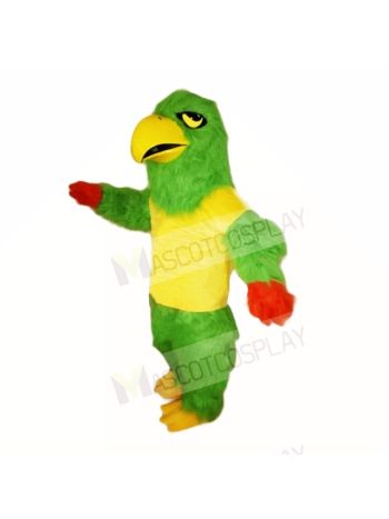 Green Falcon with Yellow Shirt Mascot Costumes School