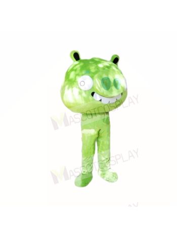 Green Pig Mascot Costumes Cartoon