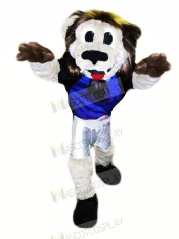 Grey Lion Mascot Costumes Adult