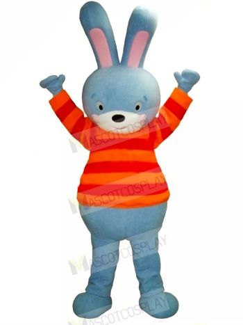 Blue Bunny Mascot Costumes Cartoon	