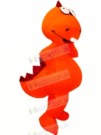 Funny Orange Dragon Mascot Costumes Cartoon