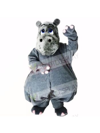 Grey Lightweight Hippo Mascot Costumes Cartoon
