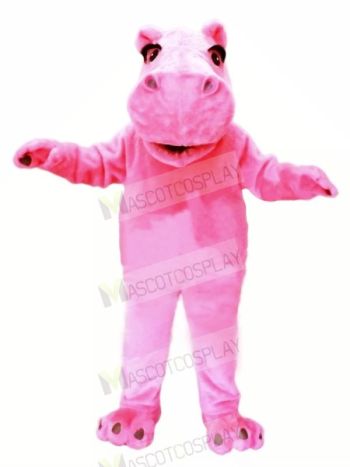 Pink Lightweight Hippo Mascot Costumes Cheap