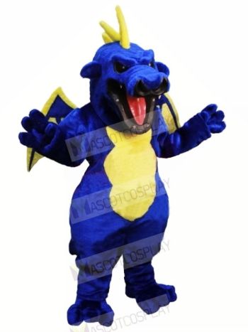 Fierce Blue Dragon Mascot Costumes Cartoon 	