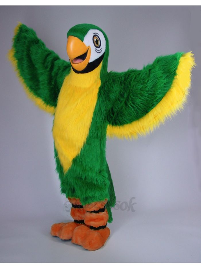 New Green Parrot Costume Mascot