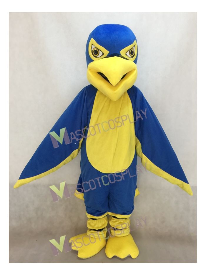 New Royal Blue and Yellow Hawk / Falcon Mascot Costume